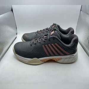Kswiss Hypercourt Express women’s Gray and Pink Tennis Shoes size 6.5